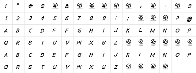 Children Among Lions Italic  glyph index