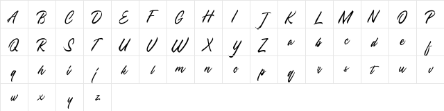 Townsquare FREE Regular  glyph index