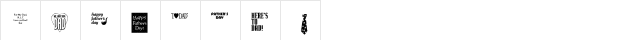 KR Father's Day Dings Regular  glyph index