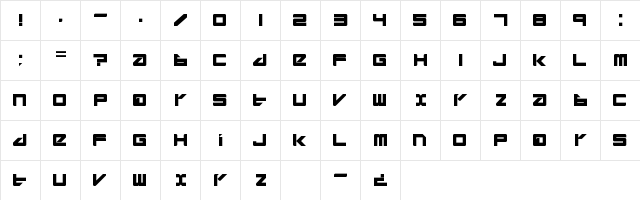 divlit Regular  glyph index
