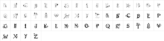 ErotiCaps Regular  glyph index