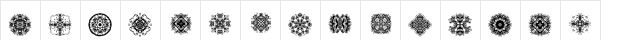 DLDesigns3 Regular  glyph index