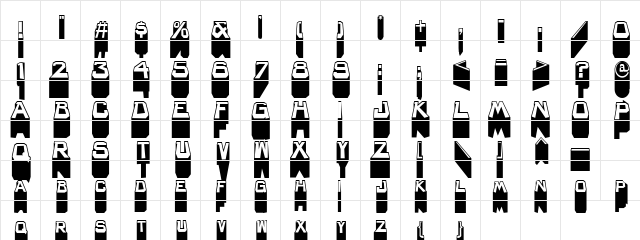 Bachelor Pad JL Regular  glyph index