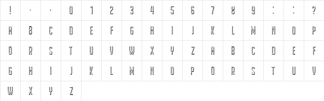 Underman Book Regular  glyph index