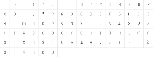 Mass Thin  glyph index
