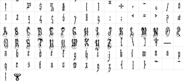 VladTepesII (Vlads Dad) Regular  glyph index