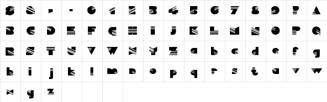 SOLOMON Regular  glyph index