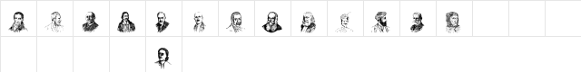 AdamantiosK Regular  glyph index