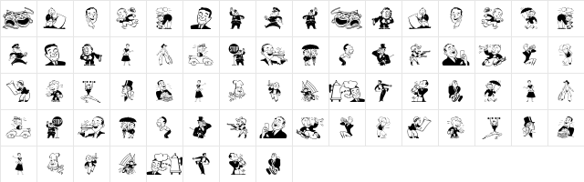 FaceCutsEight Regular  glyph index