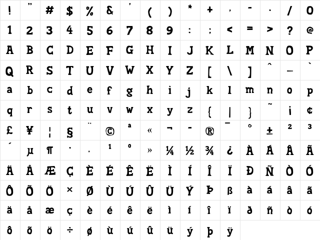 Soft Compound Regular  glyph index