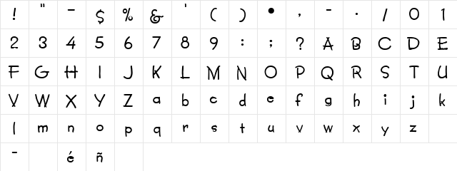 LOUISETTA Regular  glyph index