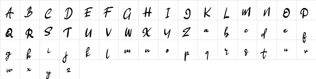 Hellow FREE Regular  glyph index