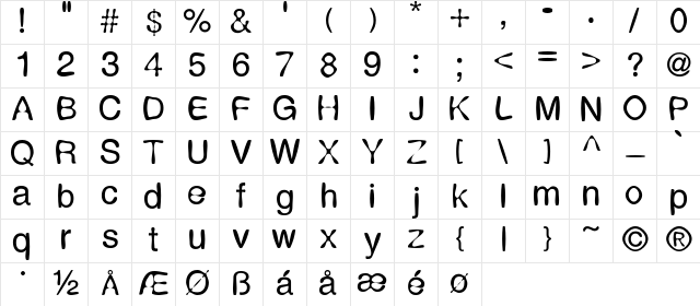 Expression Regular  glyph index