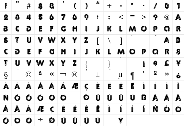 Paper Clip Solid Regular  glyph index