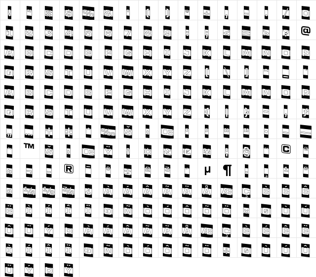 a_LineaSansCmB&WDn Regular  glyph index