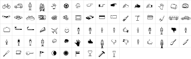 FFDingbats Regular  glyph index