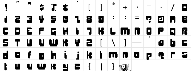 Digifit Normal  glyph index