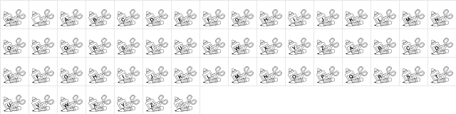 JLR Skool Dayz Regular  glyph index