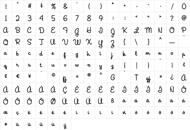 House-A-Rama League-Night  glyph index