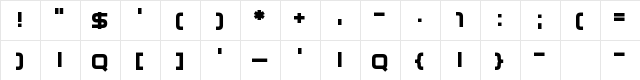 Best Tease Regular  glyph index