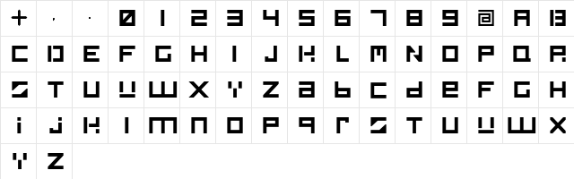 Soulios Design Regular  glyph index