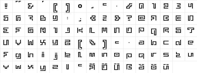 Superphunky Medium  glyph index