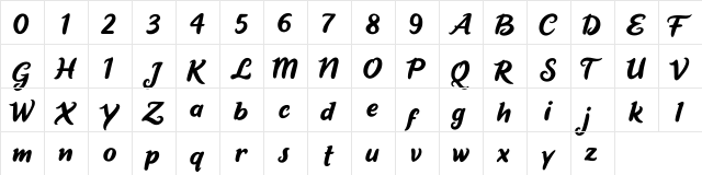 Short Baby Short Baby  glyph index