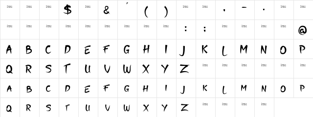 Moyko Regular  glyph index