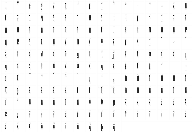 How Are You Today Regular  glyph index