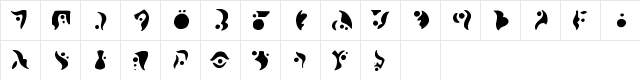 Precursor Regular  glyph index