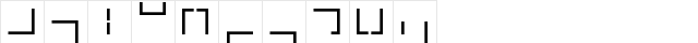 u Pure Regular  glyph index