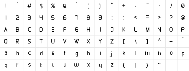 Marlone Regular  glyph index