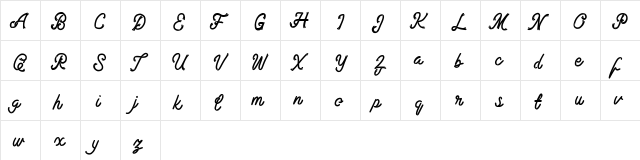 Qunanty FREE Regular  glyph index