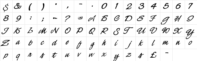 New City DNA Regular  glyph index