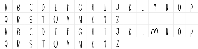 100Ft. Regular  glyph index