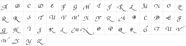 PoeticaSuppSwashCapitalsIV RomanItalic  glyph index