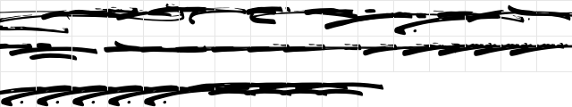 BOSTHON Swash Regular  glyph index