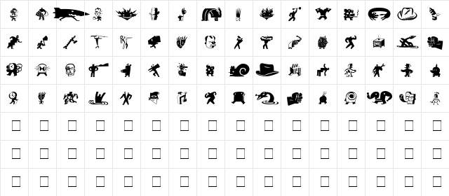 BigCheeseDark Medium  glyph index