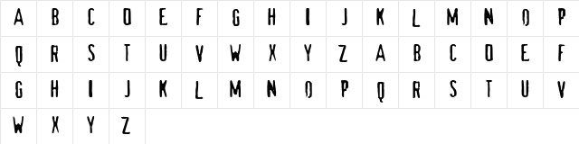 Maldita Regular  glyph index