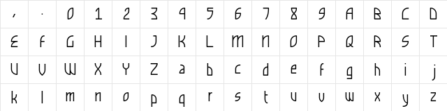 Space_Galaxy normal  glyph index