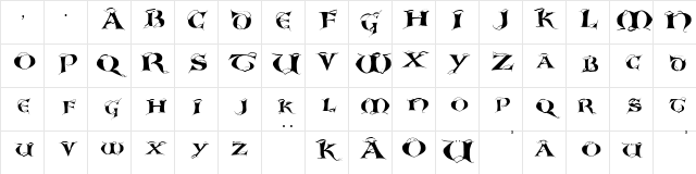 SnowCupsCaps Regular  glyph index