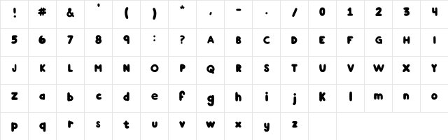 Singularity Regular  glyph index