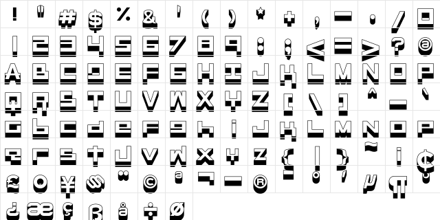 RaseGPL-Outline 1  glyph index