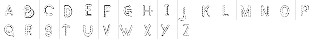 OccidentalDismount Mapped  glyph index