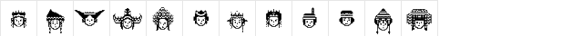 IW Pixelated Regular  glyph index