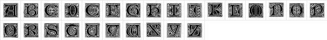 Medieval Victoriana No.2 Regular  glyph index