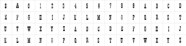 Shelldrake WF Regular  glyph index