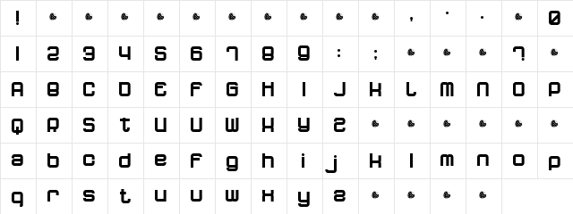 dopenakedfoul phat Regular  glyph index