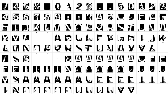 AIAlphaZetaFusione Medium  glyph index