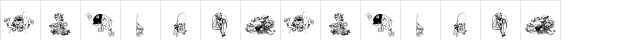 KR A Fishing We Go Regular  glyph index